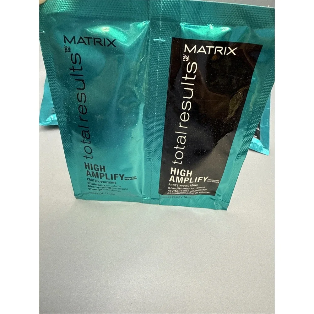 MATRIX TOTAL RESULTS AMPLIFY VOLUME SHAMPOO CONDITIONER .34OZ SAMPLE /PACK OF 5
